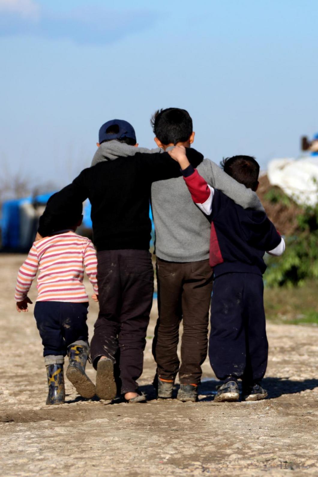 Vluchtelingenkinderen in Griekenland