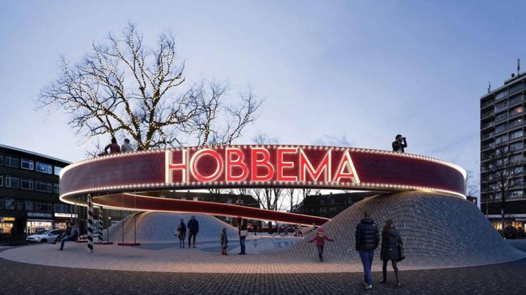 De landmark op het Hobbemaplein, afbeelding gemeente Den Haag