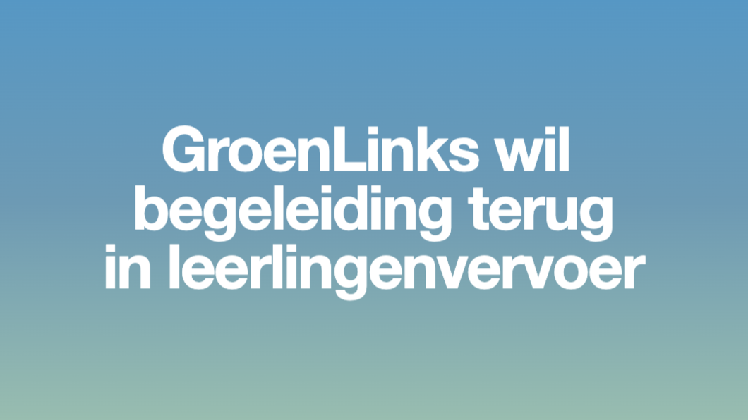 GroenLinks wil begeleiding terug in leerlingenvervoer Den Haag 