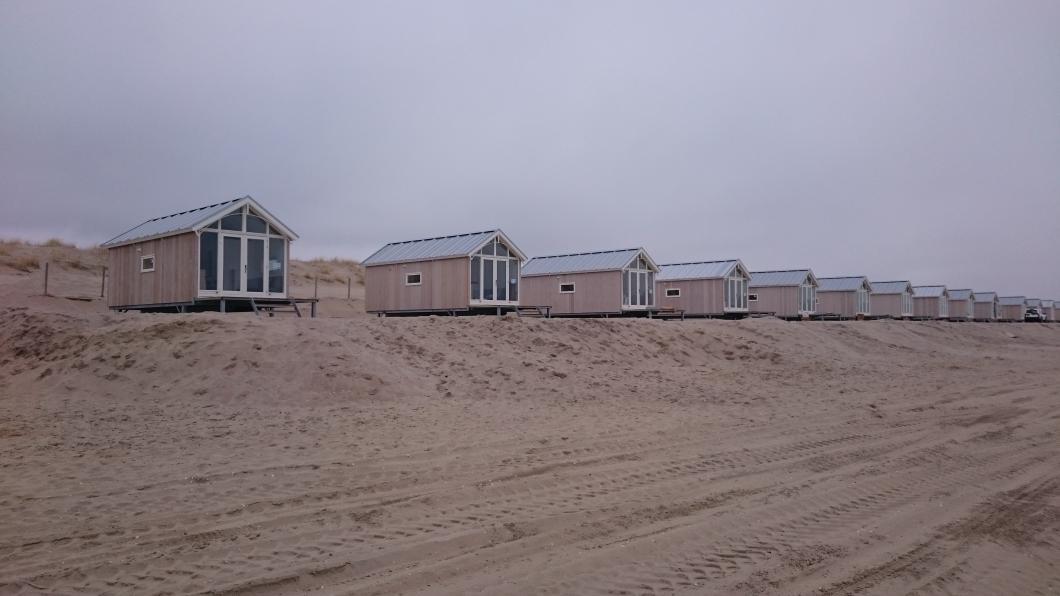 Strandhuisjes bij Kijkduin Strandhuisjes bij Kijkduin