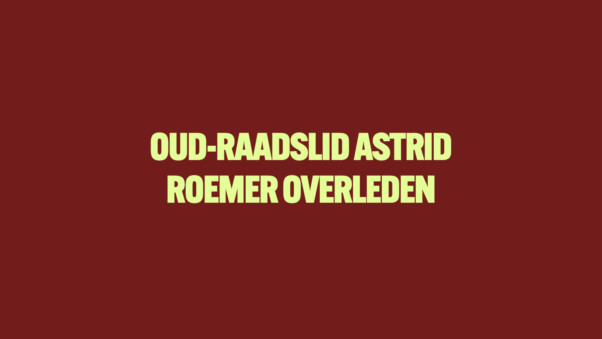 Astrid Roemer overleden