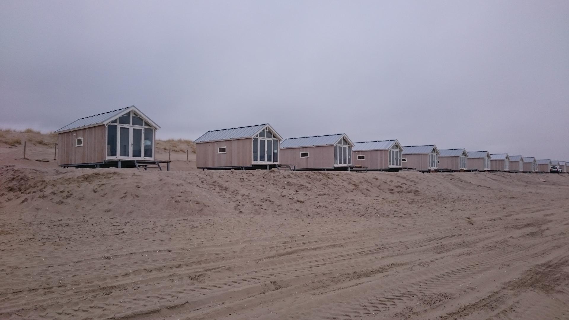 Strandhuisjes bij Kijkduin