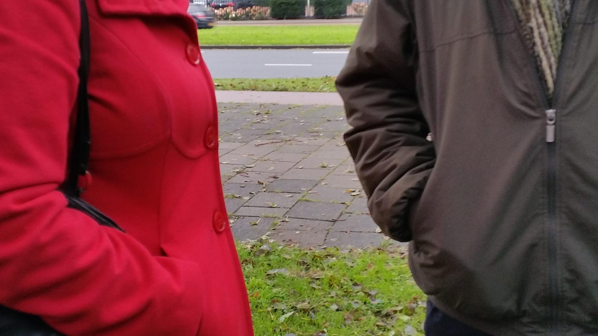 Inge Vianen en Fred Vorstman van Adem Graag in Den Haag (bij bomenactie Vijf voor Twaalf)